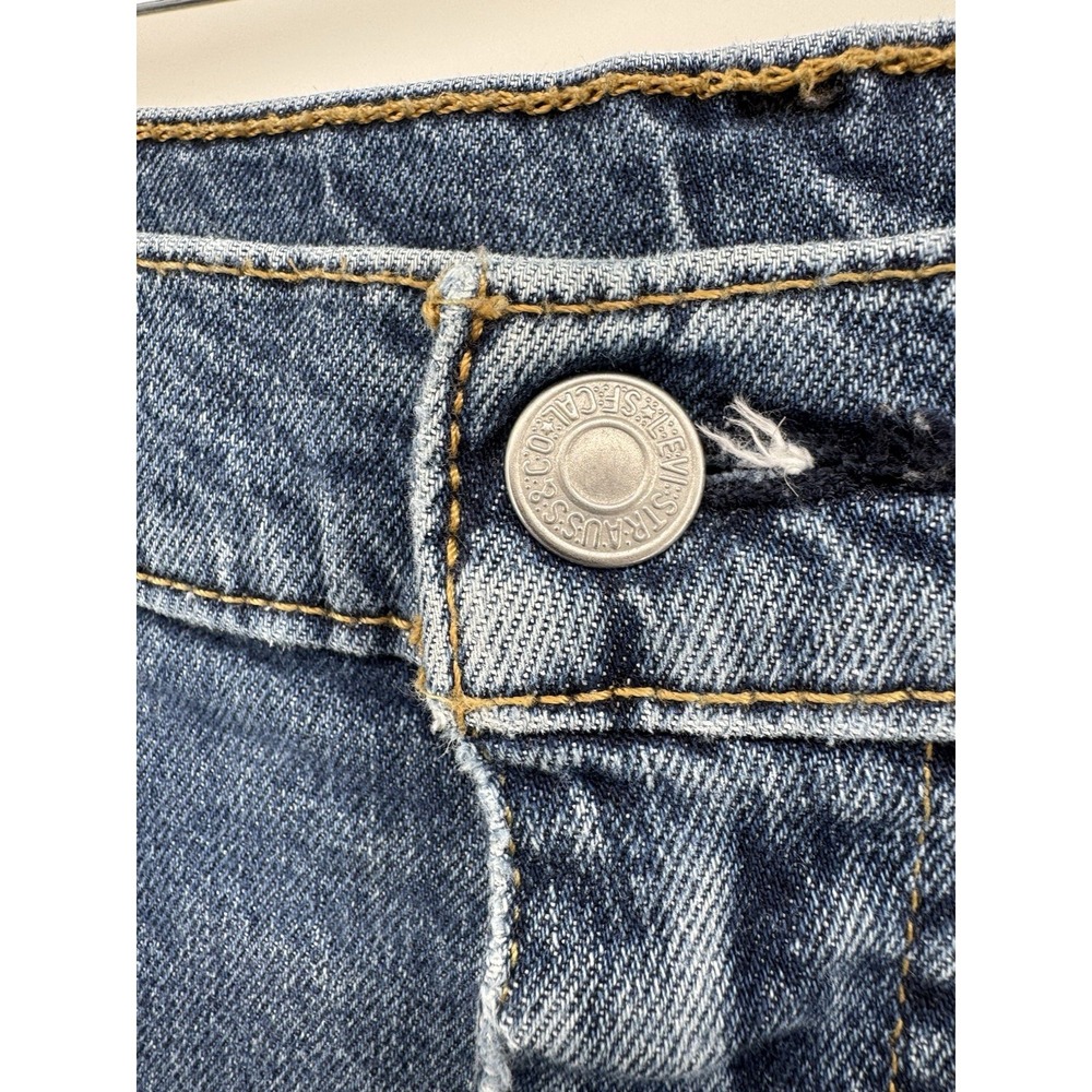Levi's 511 Size 36x32 Denim Jeans Regular Fit Tapered Leg Distressed Red Tab - Picture 4 of 12
